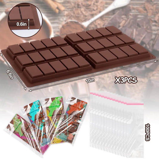 VICDUEKG, Set von 3, Nicht-Schokoladenformen, für Schokolade, Pudding, Süßigkeiten, tiefe Formen, Proteinpfanne