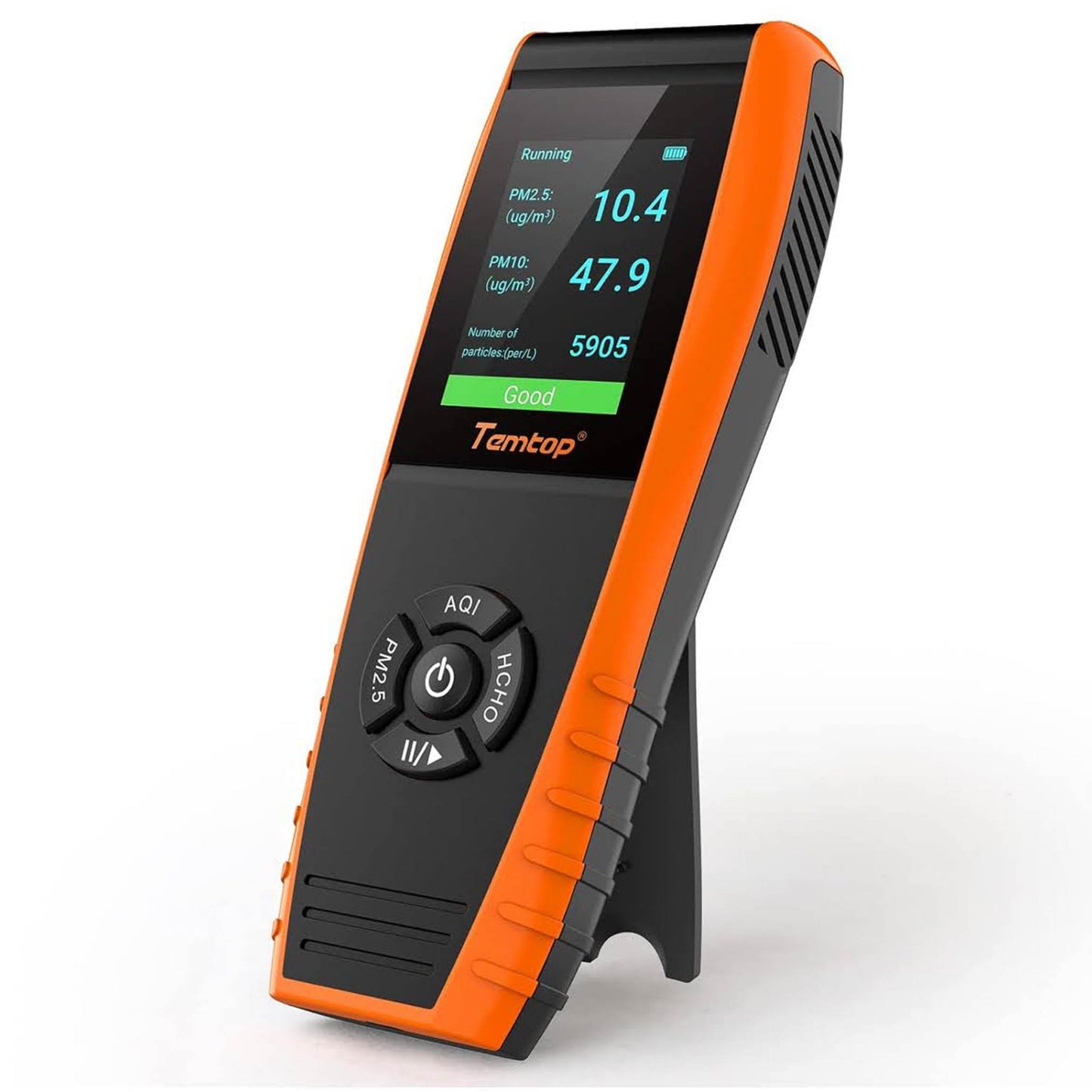 Temtop LKC-1000S+ Luftqualitätsdetektor HCHO/PM2.5/PM10/TVOC Innenraum Monitor