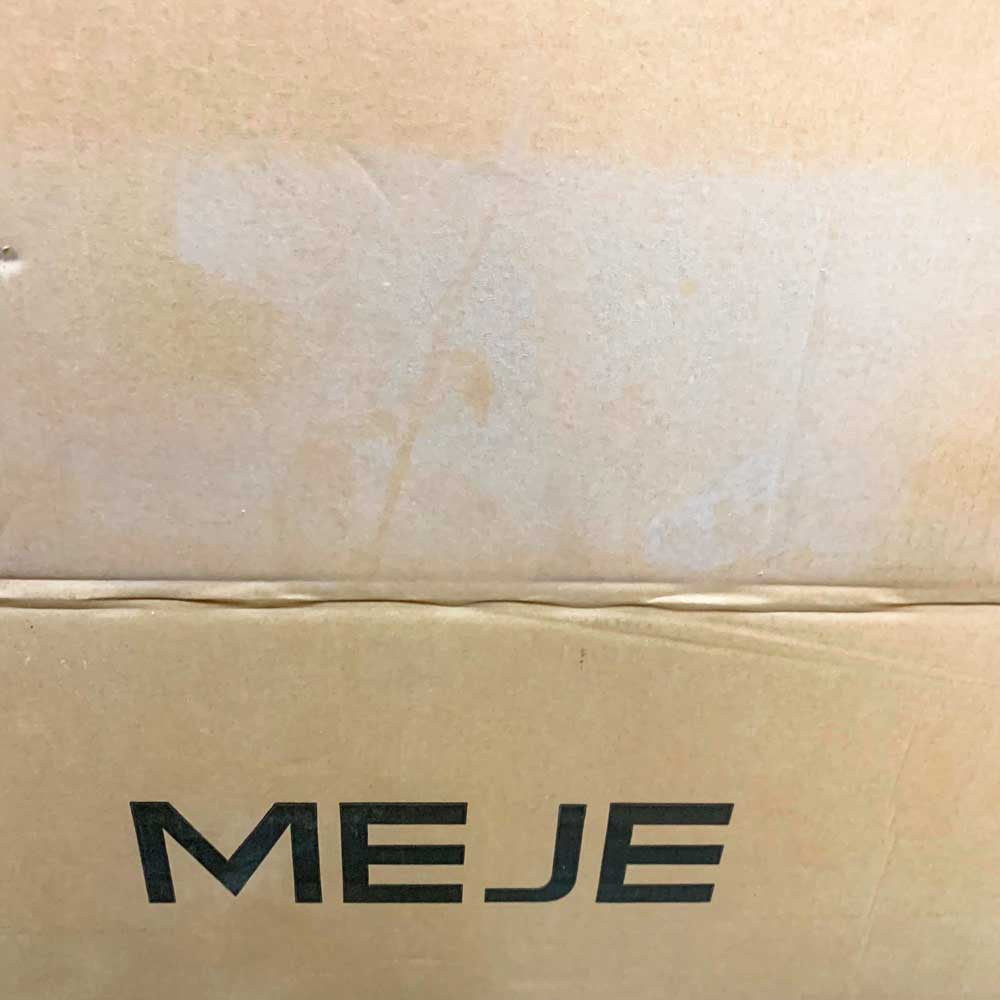 MEJE MJ-675E Waschbecken 76,5 x 46 cm weiße Keramik 3 Wasserhahnlöcher
