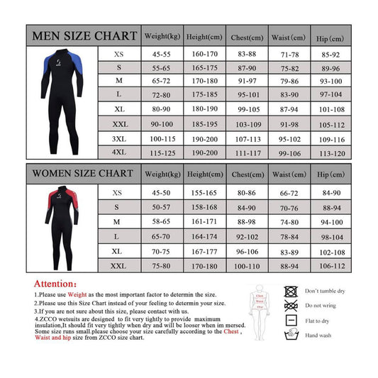 Neoprenanzug Herren Blau 3XL, Ganzkörper, 3mm, Reißverschluss hinten, ideal zum Tauchen, Schnorcheln, Surfen, Schwimmen