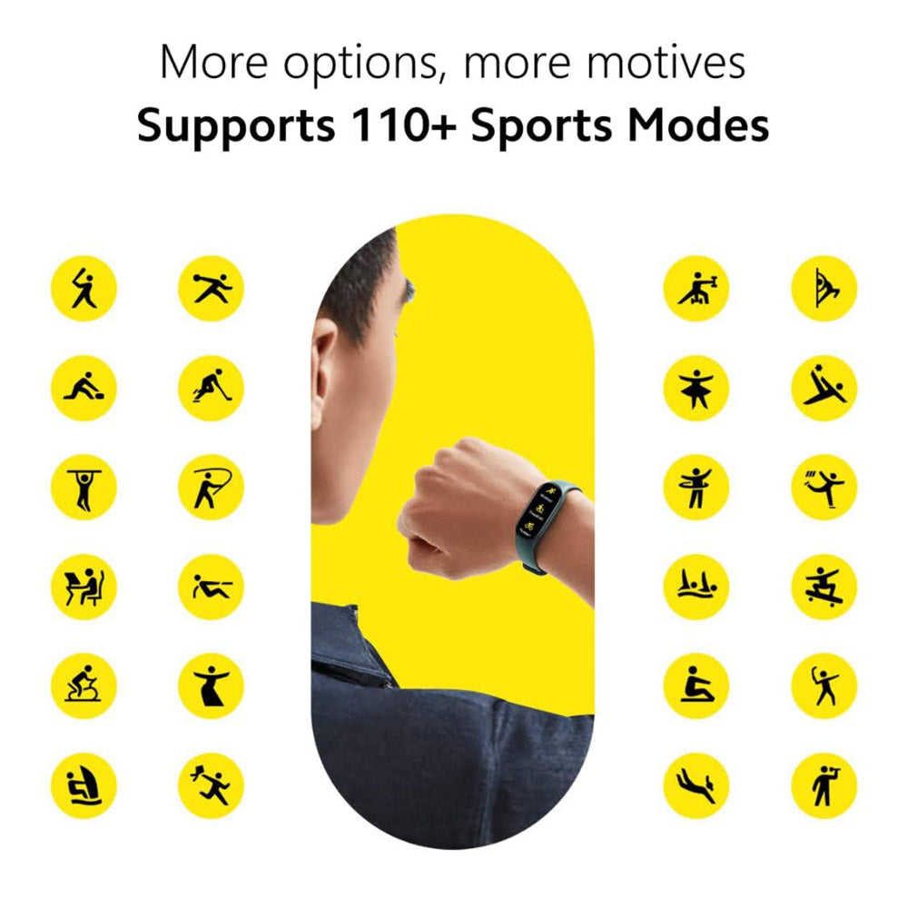 Xiaomi Mi Smart Band 7 Aktivitätstracker 1,62 AMOLED Display 110+ Workout-Modi 5ATM SpO2 Tracking Schlaf Herz Pulsüberwachung bis zu 14 Tage Akkulaufzeit Mi Fit App