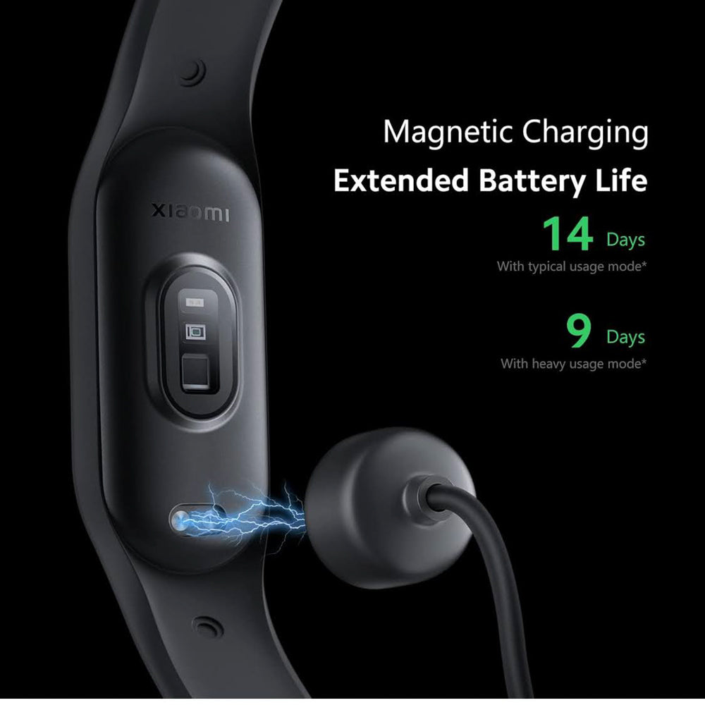 Xiaomi Mi Smart Band 7 Aktivitätstracker 1,62 AMOLED Display 110+ Workout-Modi 5ATM SpO2 Tracking Schlaf Herz Pulsüberwachung bis zu 14 Tage Akkulaufzeit Mi Fit App