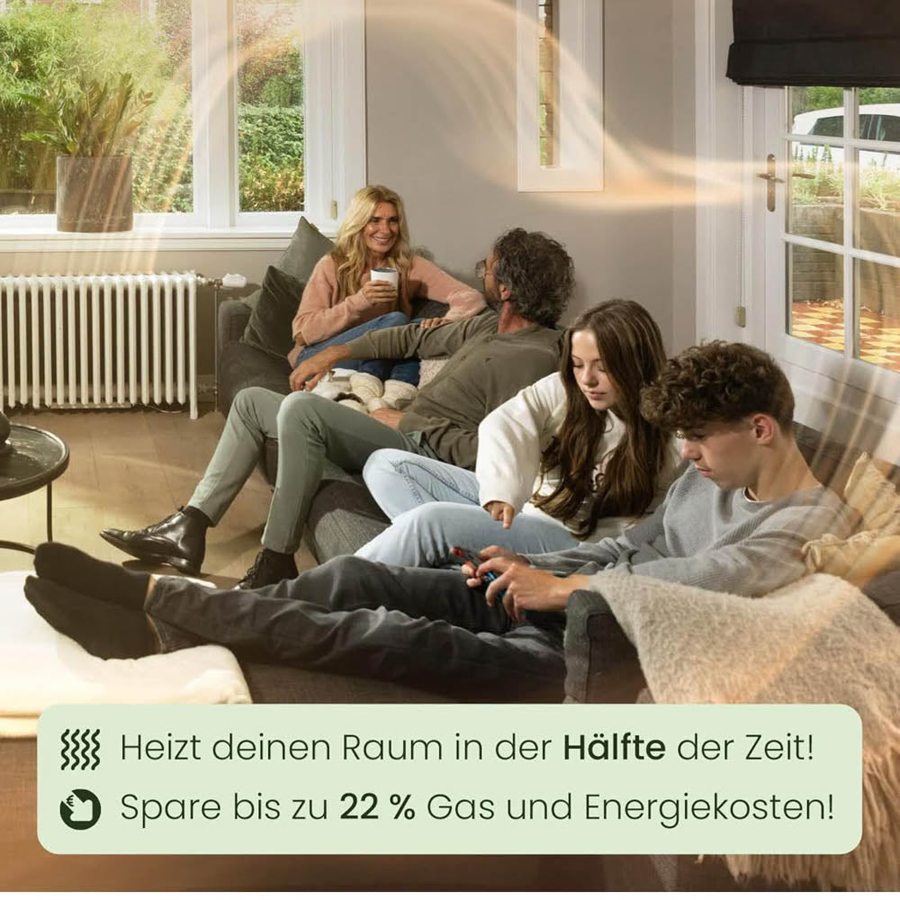 SpeedComfort Trio-pack set of 3 fan heaters, heating amplifier, energy saving, heating cost reduction, underheating radiators