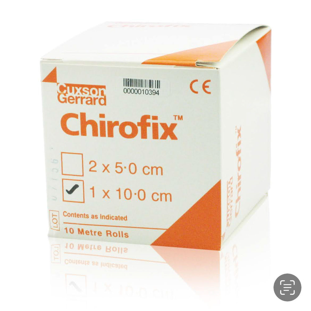 Chirofix Premium-Halteband, 1 x 10 cm, Verband, elastisch, hautfreundlich, für sicheren Halt, 10 Meter Rolle.