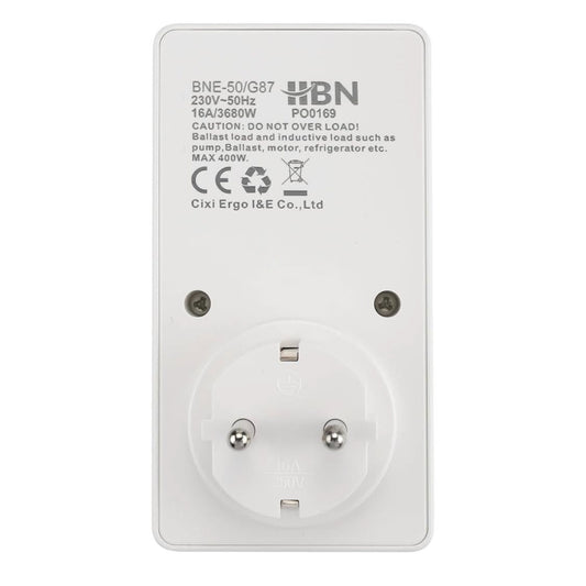 HBN 2X Digitale Zeitschaltuhr Wochenzeitschaltuhr 20 Schaltprogramme Timer Steckdose Innen Countdown Zufallsfunktion Sommerzeitschaltung max. 3680W