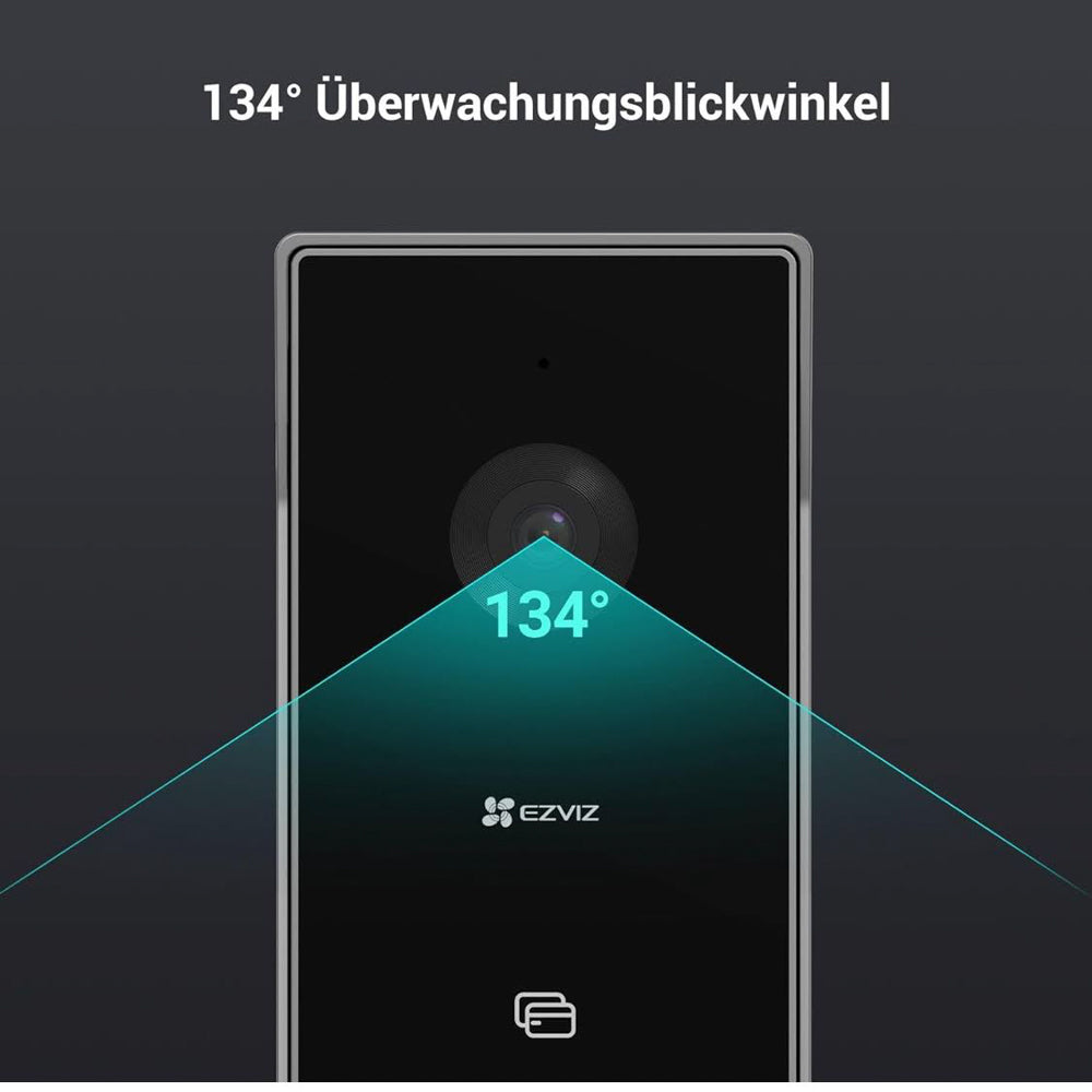 EZVIZ Video-Türsprechanlage, WiFi Türklingel mit 7" Farb-Touchscreen, 1080p Nachtsicht und Zwei-Wege-Audio, Gegensprechanlage mit Fernentriegelung, Dualband-WLAN, schlankes Design, CP5