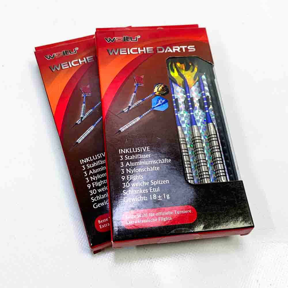 WOLTU Weiche Darts Set 6 Pfeile - Ideal für Indoor-Spiele, sicher für Kinder, leichte Handhabung