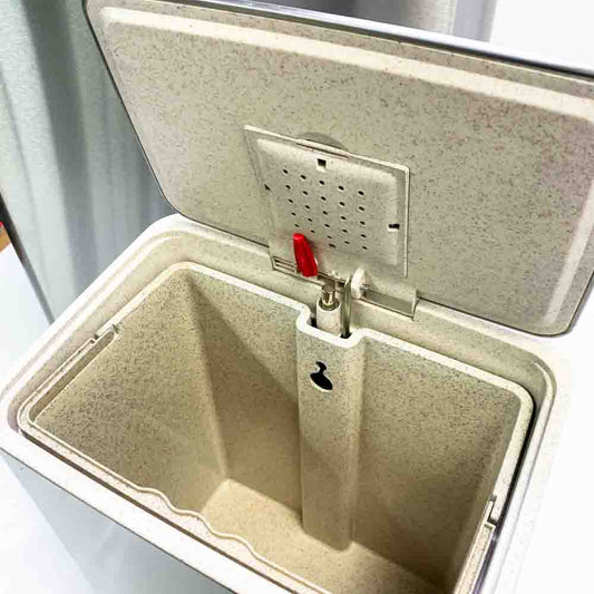 YWA MCT 50LU+09LJ Automatischer berührungsloser Mülleimer intelligenter Edelstahl-Mülleimer mit Deckel für Küche Büro Badezimmer Wohnzimmer