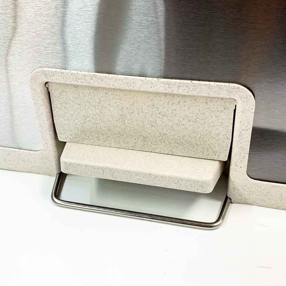 YWA MCT 50LU+09LJ Automatischer berührungsloser Mülleimer intelligenter Edelstahl-Mülleimer mit Deckel für Küche Büro Badezimmer Wohnzimmer