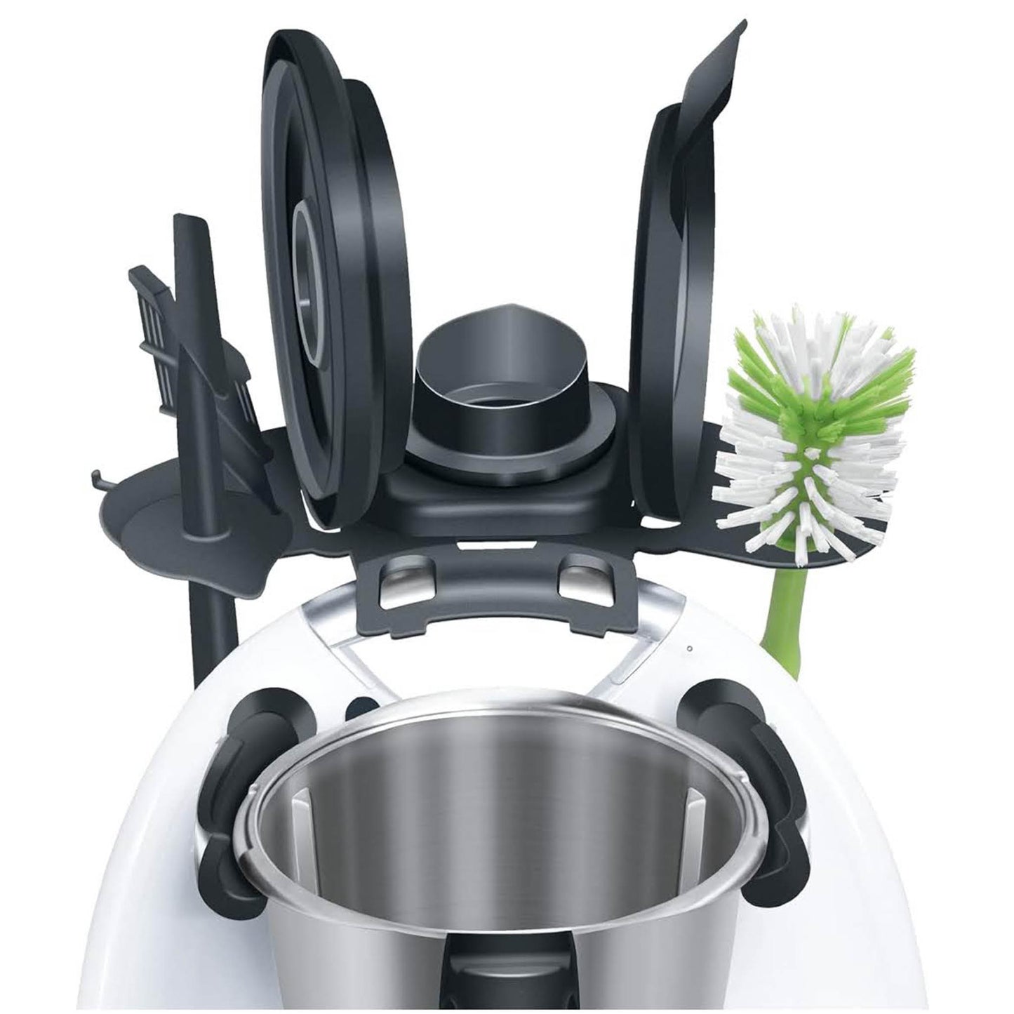 Veranstalter Halter für Thermomix TM6 Zubehör, Multifunktionaler Ständer für Deckel, Spatel, Rührstäbchen, Reinigungsbürste