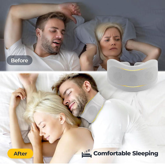 NIMOOD Neck Stretcher Neck Support Gray-M Neck Brace for People Pressure Relief for Neck Pain Support Against Snoring Stable for Cervical Spine Suitable for Women and Men