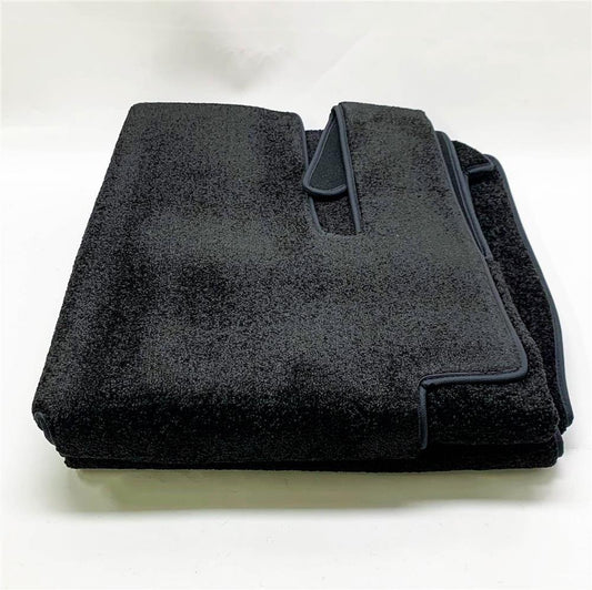 Tesla Model X 7-Seater 2021-2024 All-Weather Floor Mats – Waterproof Non-Slip Weather-Resistant Premium Protective Mats Black