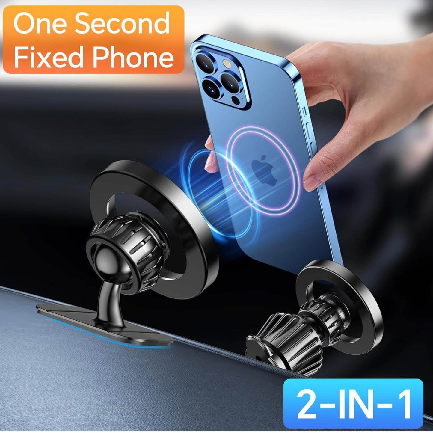 Magsafe Autohalterung, 20 starke Magneten, 360° drehbar, kompatibel mit iPhone 16 Pro Max, 15, 14, 13, 12 Plus.