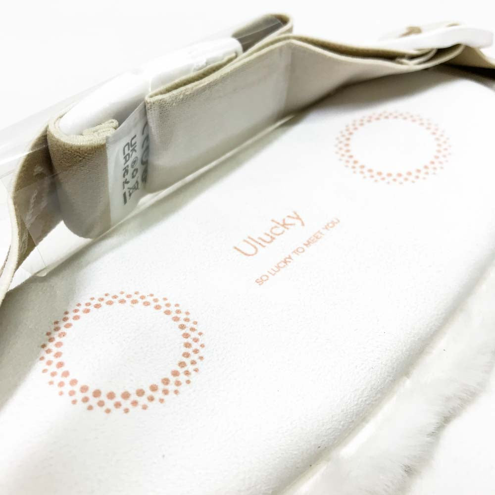 ULUCKY Tragbares Heizkissen ULU-2023 Menstruations-Heizkissen mit 3 Wärme- und Massagemodi kabelloses Heizkissen Geschenke für Frauen Weiß