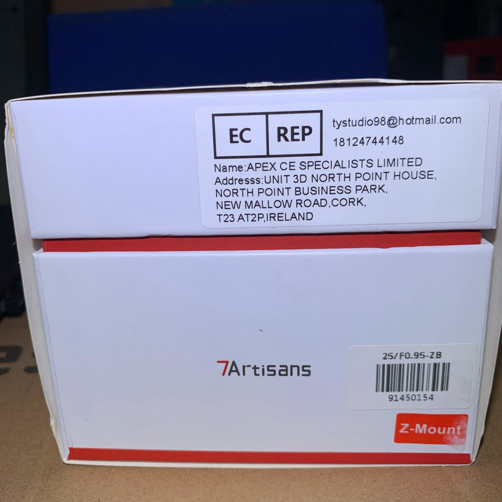 7artisans 25 mm F0,95 Kamera-Porträtobjektiv APS-C für Fujifilm Z-Mount spiegellos manuell fokussiert