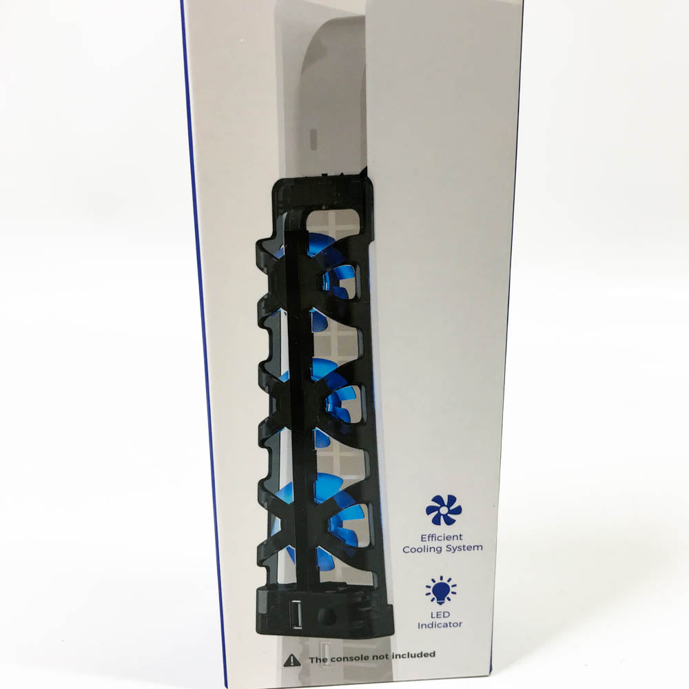 NexiGo PS5-Lüfter NGP5-FAN-LED für Discs und digitale Editionen (nicht Slim Version) effizientes Kühlsystem zusätzlicher USB-Anschluss