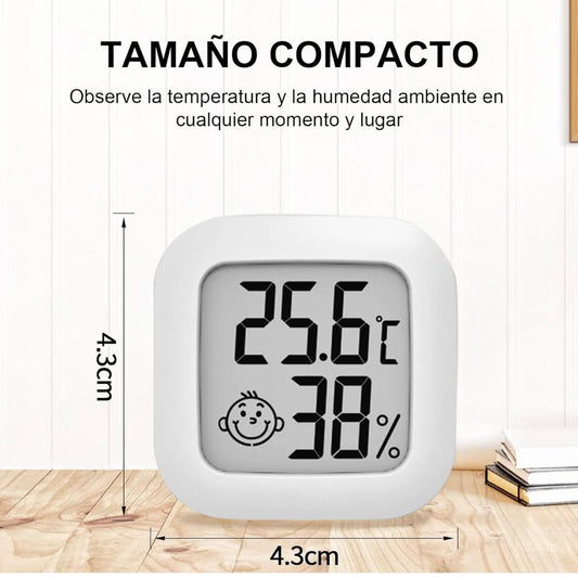Mini Thermometer Hygrometer, 3 Stück, Digital Raumthermometer, präzise Feuchtigkeitsmessung, kompaktes Design