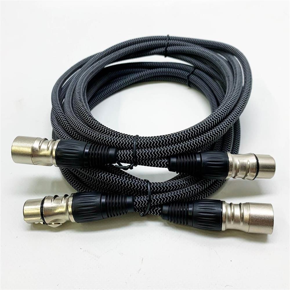 GeoHN.G XLR to XLR Cable 3M-2 Pack 3-Pin Microphone Cable Extension Cord for Mixer Live Stage Speaker Amplifier Music Recording