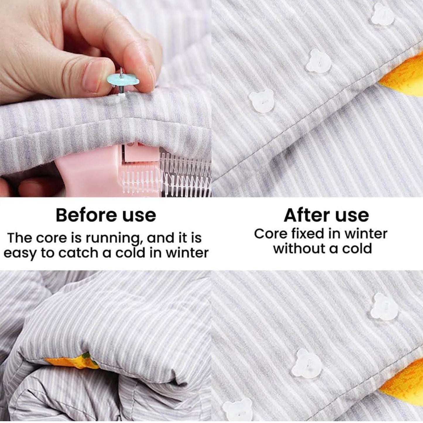 Schnellkleidungsfixer, Mini-Nähmaschine, Pistole für Kleidung, rosa, kompakt, ideal für schnelle Reparaturen und Anpassungen.
