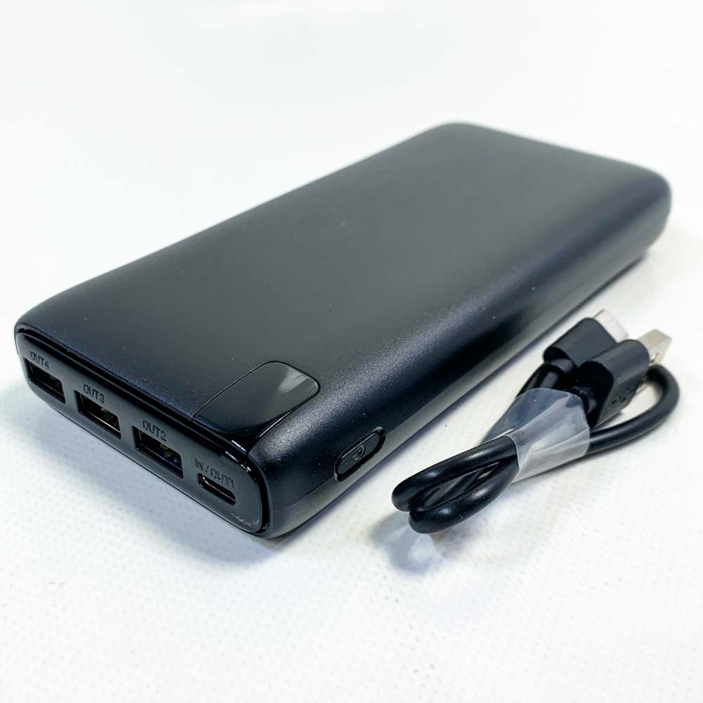 ADDTOP External Battery 26800 mAh Power Bank 22.5 W USB C PD Portable Charger with LCD Screen 4 Outputs Fast Charging for Smartphones Tablets and more