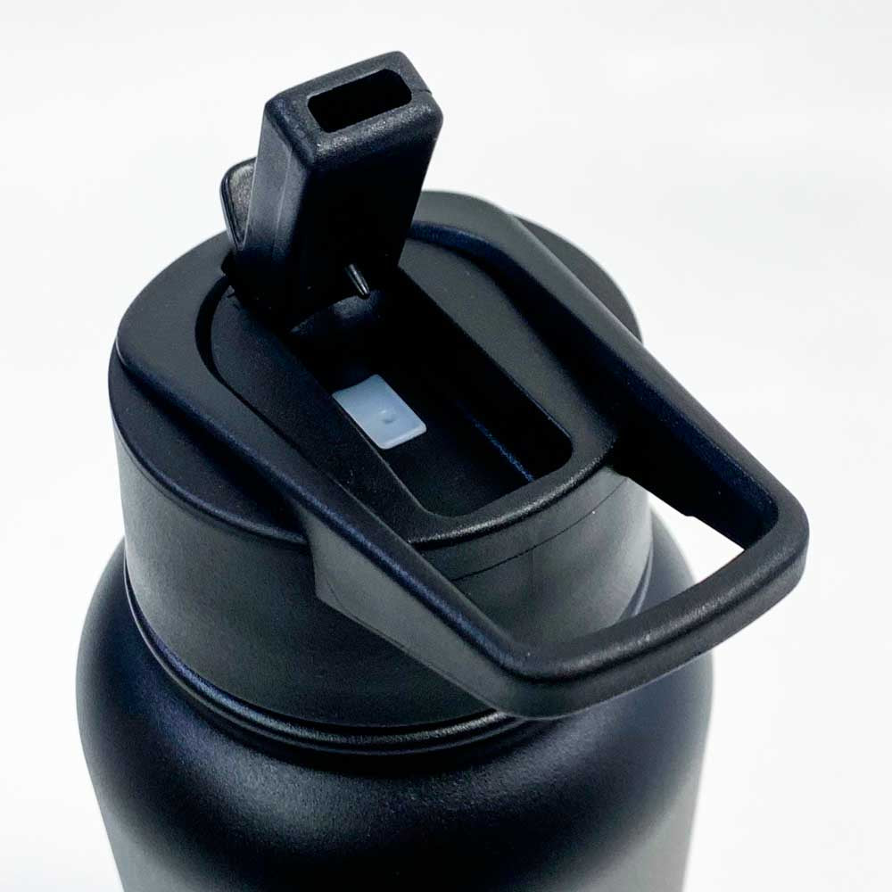 CALIYO Edelstahl-Wasserflasche 950 ml Thermoskanne hohe Kapazität Direkttrinktyp Trinkhalmtyp thermisch für 6–12 Stunden