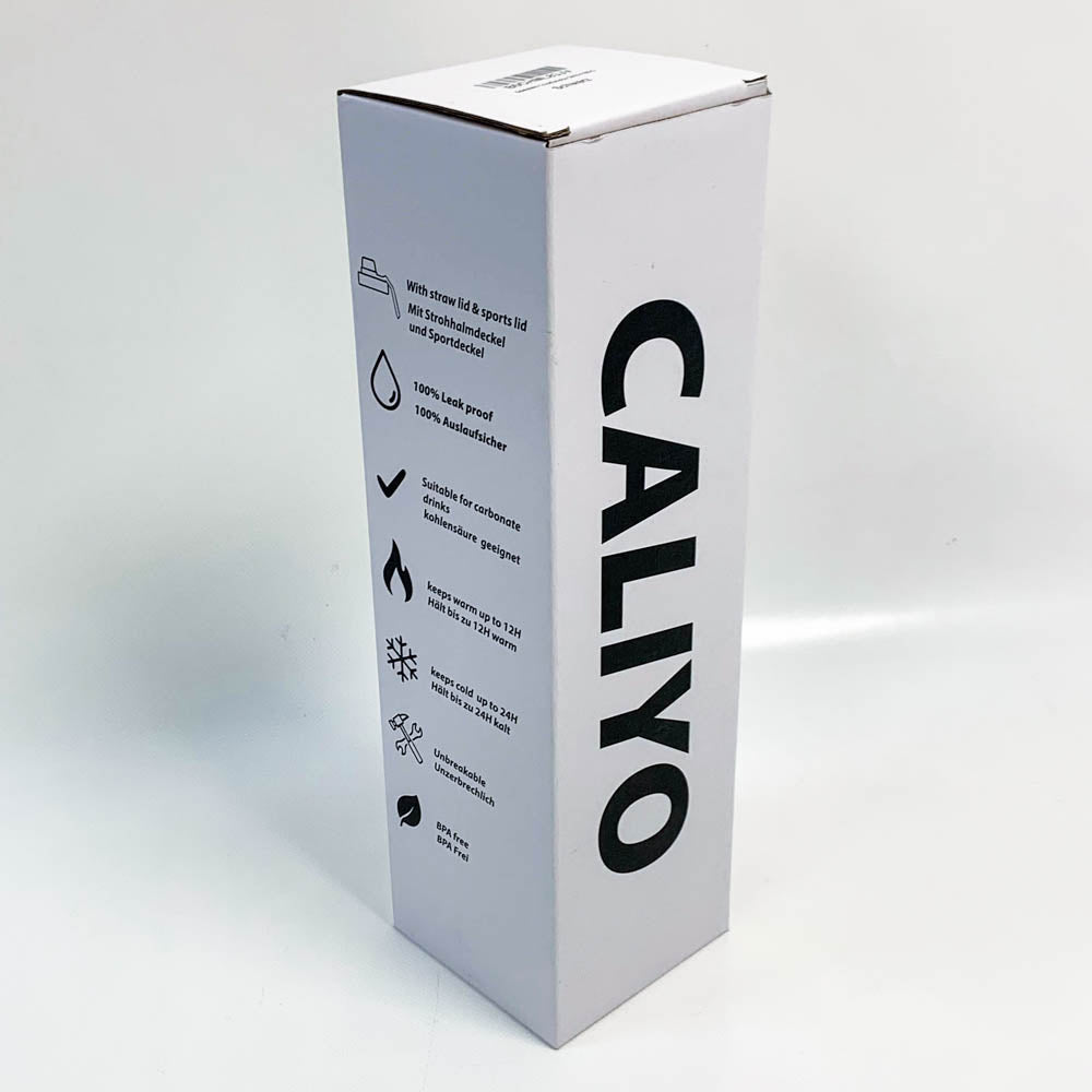 CALIYO stainless steel water bottle 1150 ml thermos flask high capacity direct drinking type straw type thermal for 6-12 hours