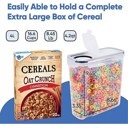 Chef's Path Aufbewahrungsbox-Set, Lunchbox, 8 Etiketten, Mehldose, BPA-frei, 4 l, inkl. Löffel-Set und Marker.