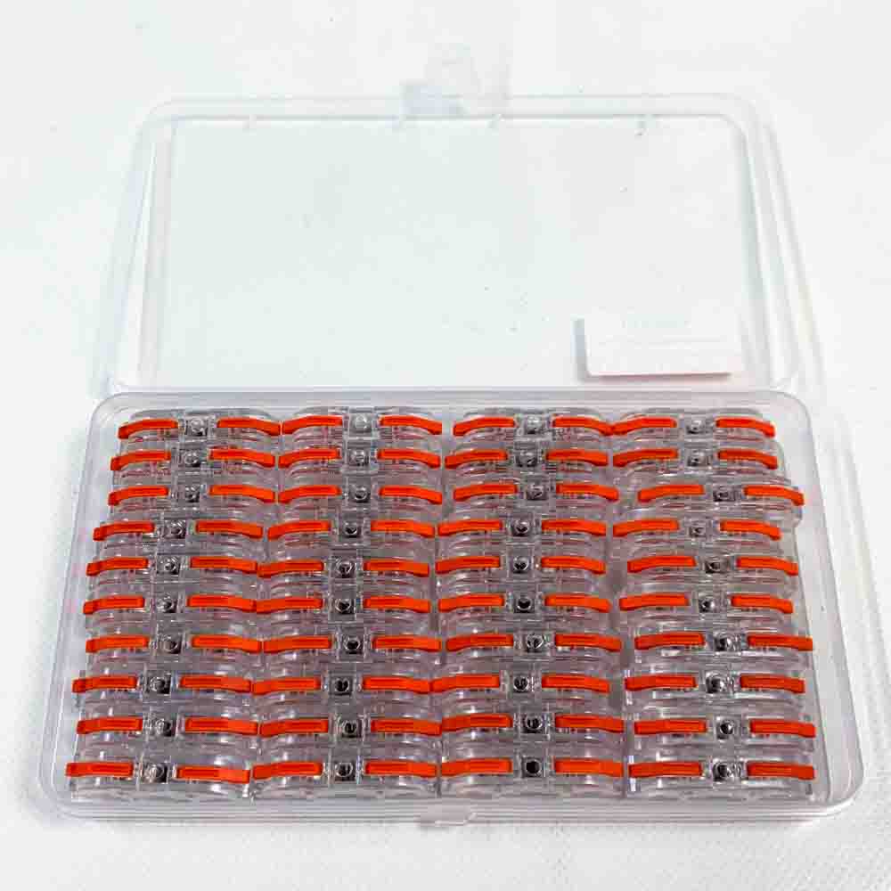 Kabelverbinder Verbindungsklemmen 600V 32A Transparente Kabel Verbinder Schnell Anschlussklemme Kompakt Klemmen Blockklemmen 4mm² Leiter Klemme Mit Hebel 40 Stück