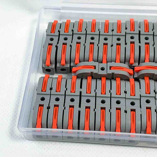 Kabelverbinder 450V 32A Verbindungsklemme Stromkabel Verbinder Kompakt Schnellverbinder Klemmen Mit Hebel Elektrische Anschlussblöcke 4mm² Leiter Klemme 26 Stück