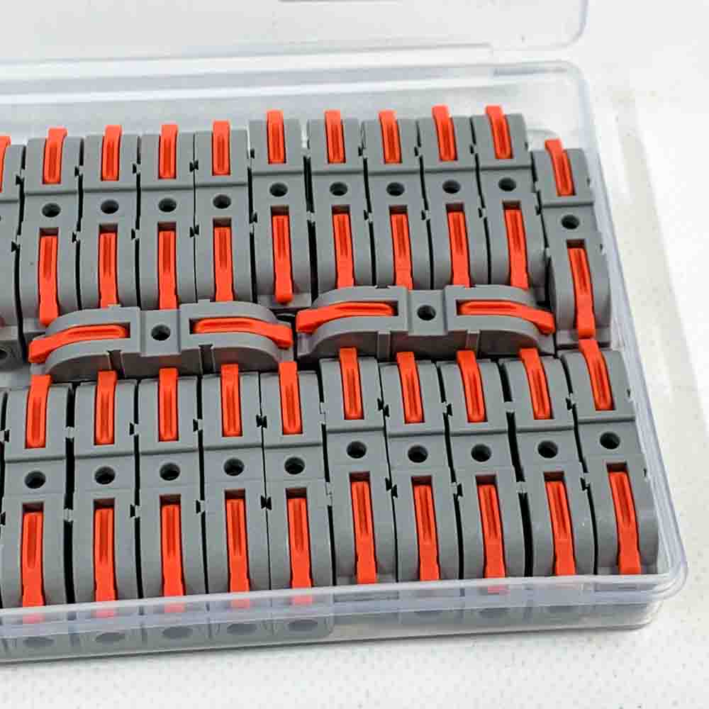 Kabelverbinder 450V 32A Verbindungsklemme Stromkabel Verbinder Kompakt Schnellverbinder Klemmen Mit Hebel Elektrische Anschlussblöcke 4mm² Leiter Klemme 26 Stück