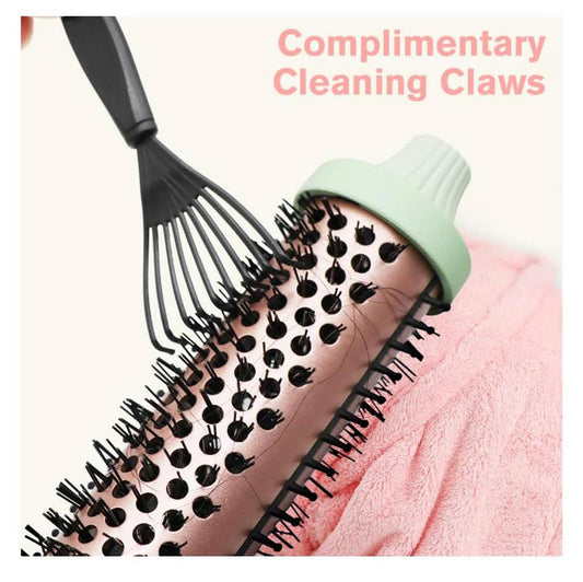 K&K Thermal Brush, 32 mm, Heated Round Brush, Professional Curler, Ceramic Tourmaline, Ionic, Hot Styling, Volume Brush, Dual Tension