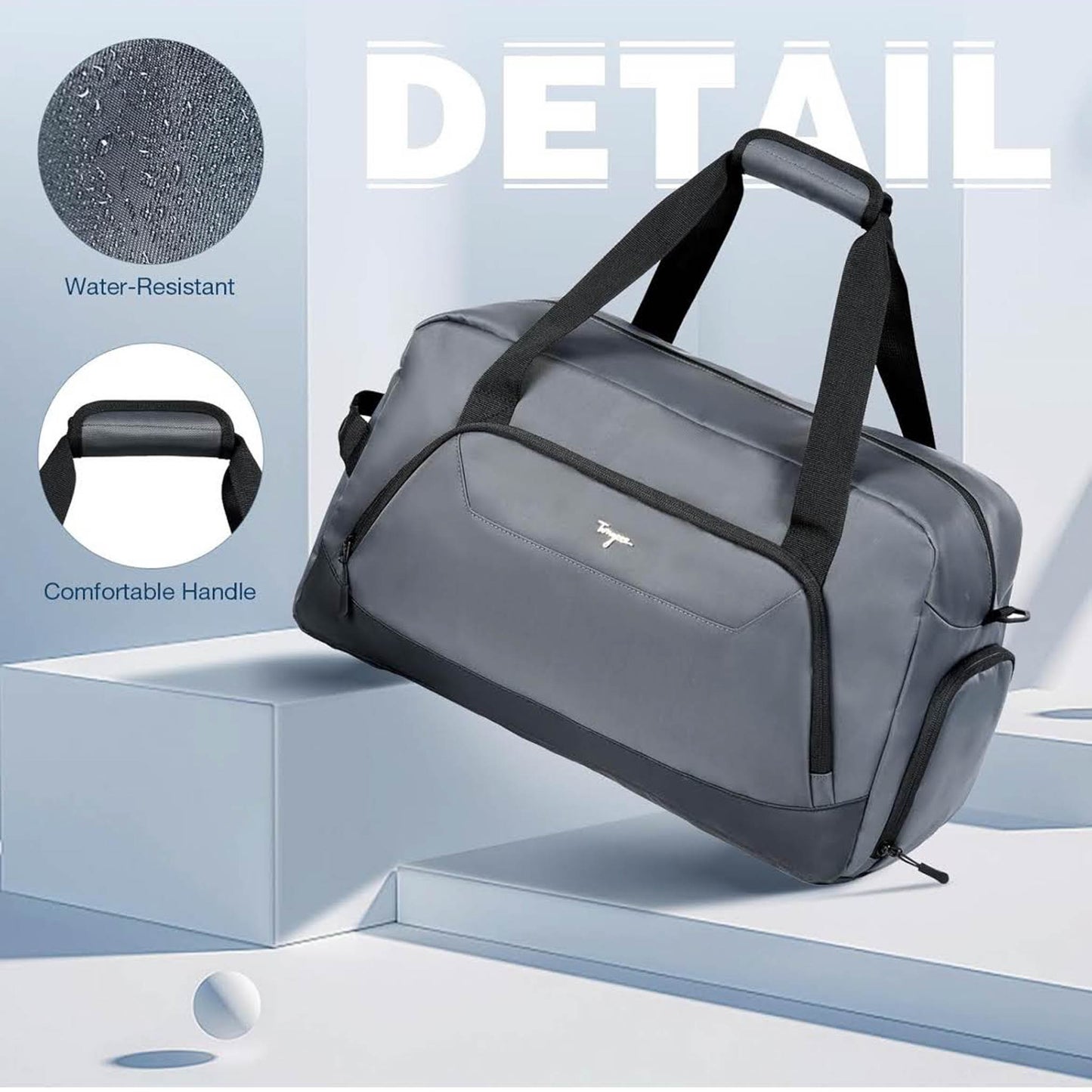 Tonyeee Reisetasche, Sporttasche, Duffel Bag, mit Schuh- und Nassfach, leichte Weekender Gepäcktasche für Damen und Herren.