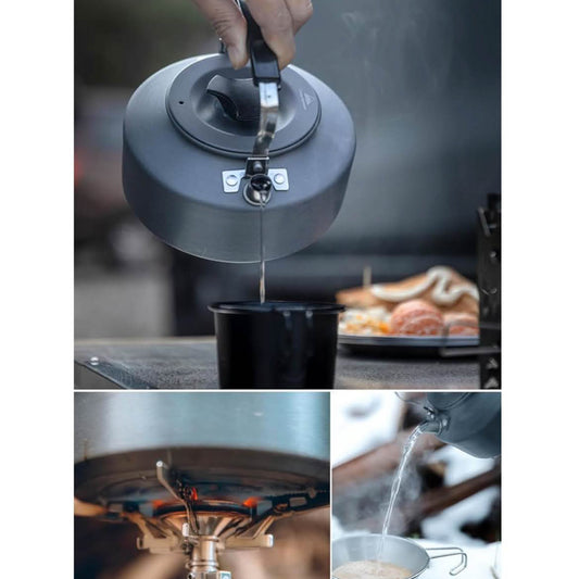 CAMPINGMOON S1000, Camping Wasserkocher, 1 l, tragbar, ultraleicht, ideal für Kaffee und Tee.