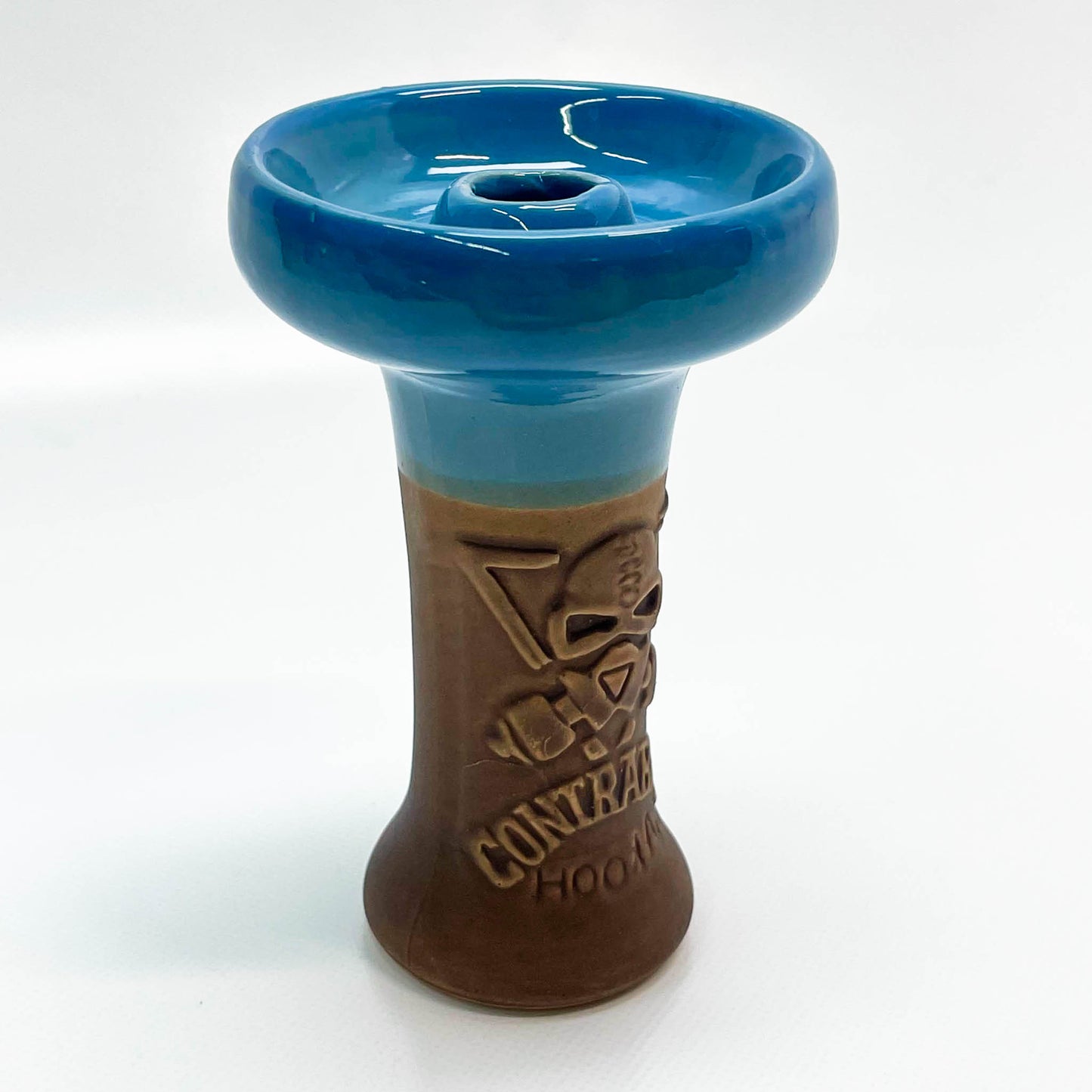 Contraband El Patron, Shisha, blauer Kopf, hochwertige Verarbeitung, modernes Design, intensives Raucherlebnis, ideal für Genießer.