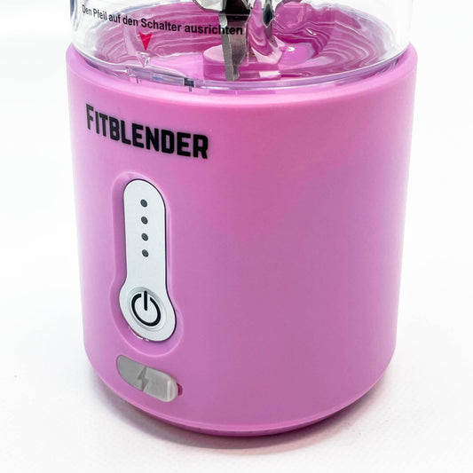 FITBLENDER tragbarer Mixer, 500ml, 2000 mAh, 7,4V, helllila, kompakt und leistungsstark für Smoothies und Shakes.