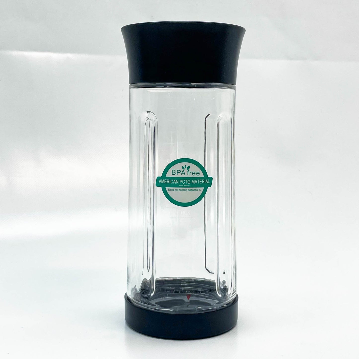 FITBLENDER, tragbarer Mixbecher, 500ml, Schwarz, ideal für Smoothies und Shakes, kompakt und leicht, einfach zu reinigen.