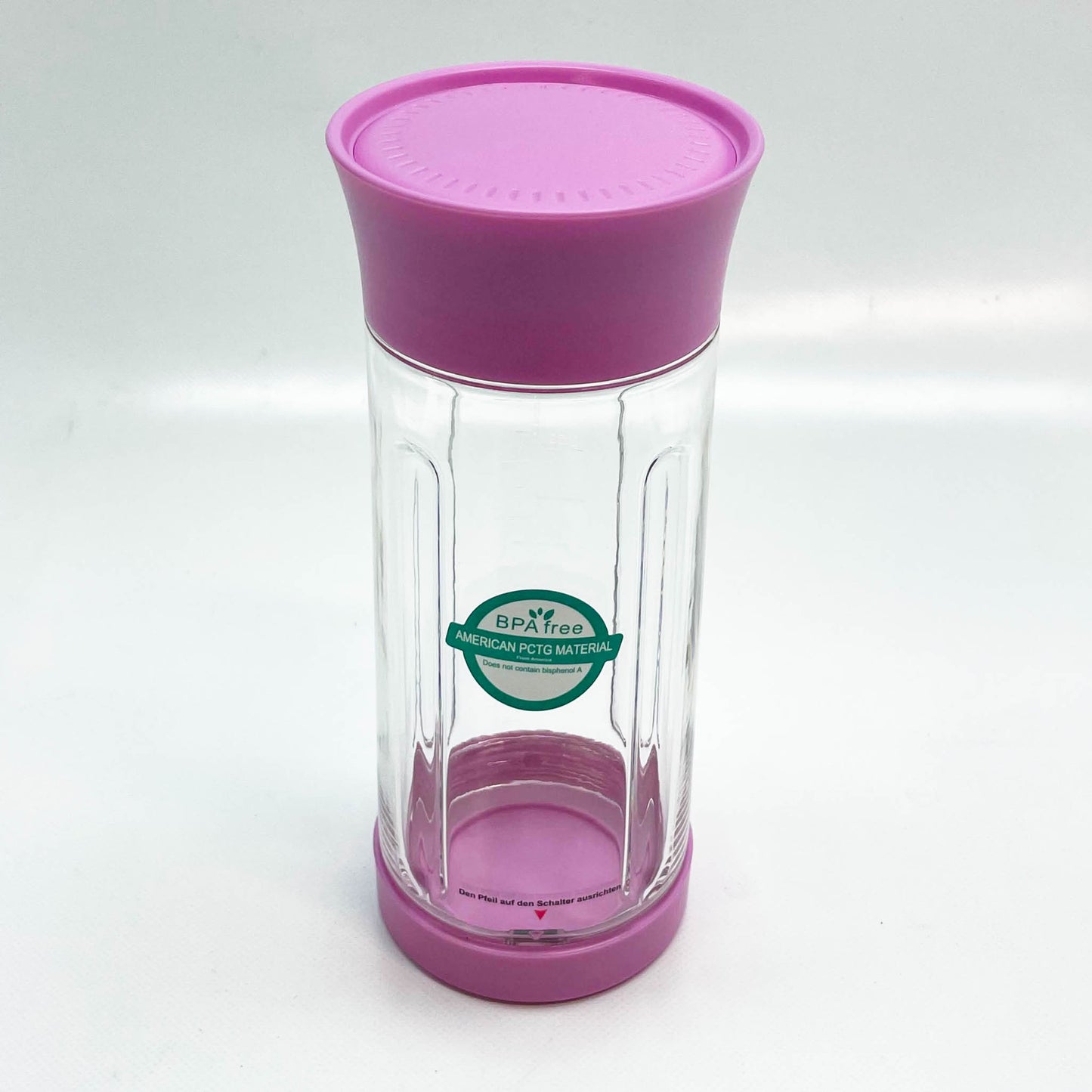 FITBLENDER, tragbarer Mixbecher, 500ml, helles Lila, leicht, kompakt, ideal für Smoothies und Shakes.