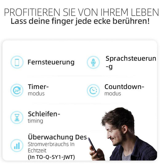 TONGOU Smart Life WIFI 1P Hutschiene Schalter 16A, Smart Home, Fernbedienung, Metering, TUYA APP, DIY Idee