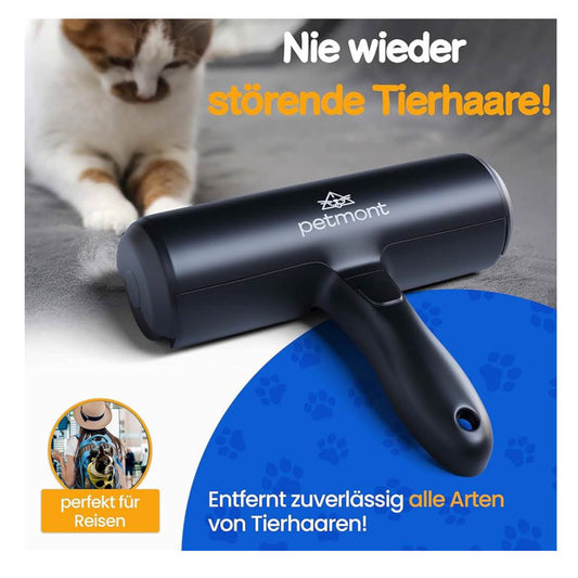 Petmont Tierhaarentferner, inkl. Waschbälle, Fusselrolle für Hunde & Katzen, wiederverwendbar, ideal für Sofa, Kleidung, Teppich, Auto.