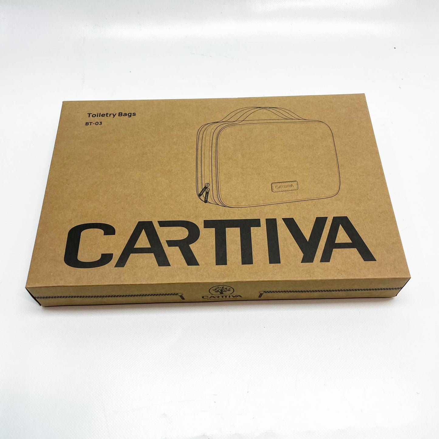 Carttiya Reise Kulturtasche, Kulturbeutel, wasserdicht, zum Aufhängen, praktisch, Geschenkidee Vatertag, Schwarz.
