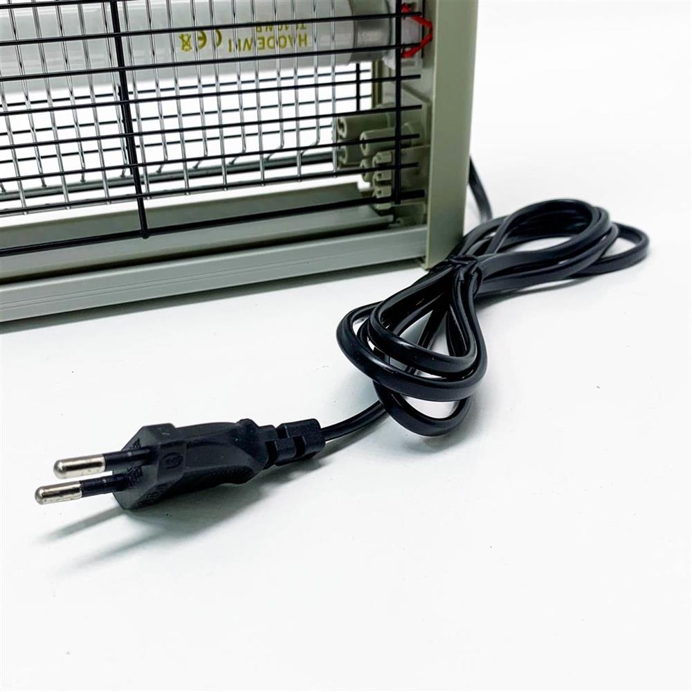 mafiti Elektrischer Insektenvernichter 20W Moskito Killer Fliegenfalle mit UV-Licht für Küche Haus Hof Grau