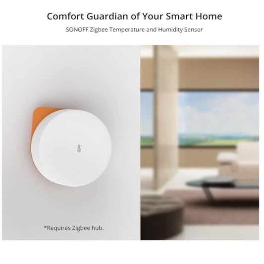 SONOFF SNZB-02P Zigbee Temperatursensor 2 Stück Smart Sensor mit Alarm, kompatibel mit Alexa/Google Home, Zigbee Hub erforderlich