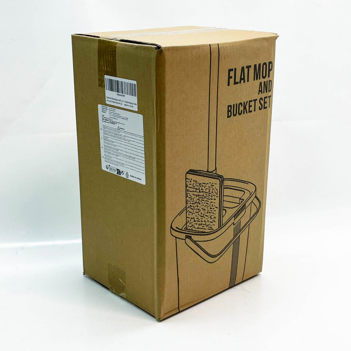 Masthome Wischmopp Set, Bodenwischer, 138cm Edelstahlgriff, Auswringfunktion, 5 Mikrofaser Pads, Violett