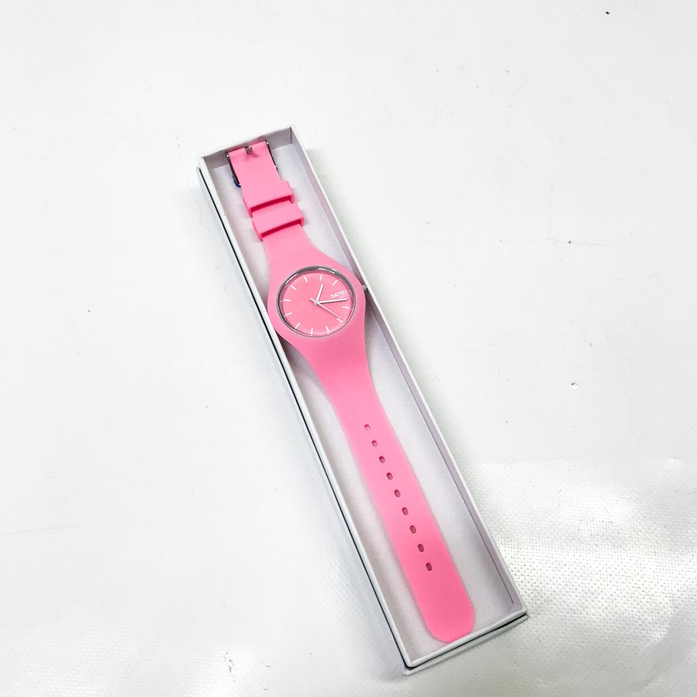 SKMEI Armbanduhr für Herren Damen Modell 1336 Weich Silikon Armband Unisex Uhren Pink