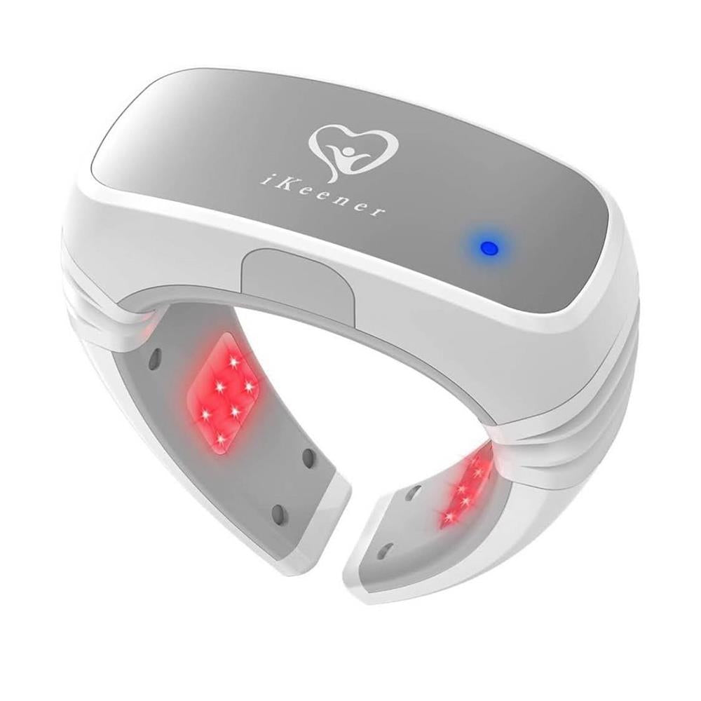 iKeener Neck Massager Nackenmassagegerät Rotlicht-Therapie für Nackenschmerzen-Linderung 650nm Rot & 808nm Infrarot-Licht-Therapie-Behandlung für Gelenkschmerzen