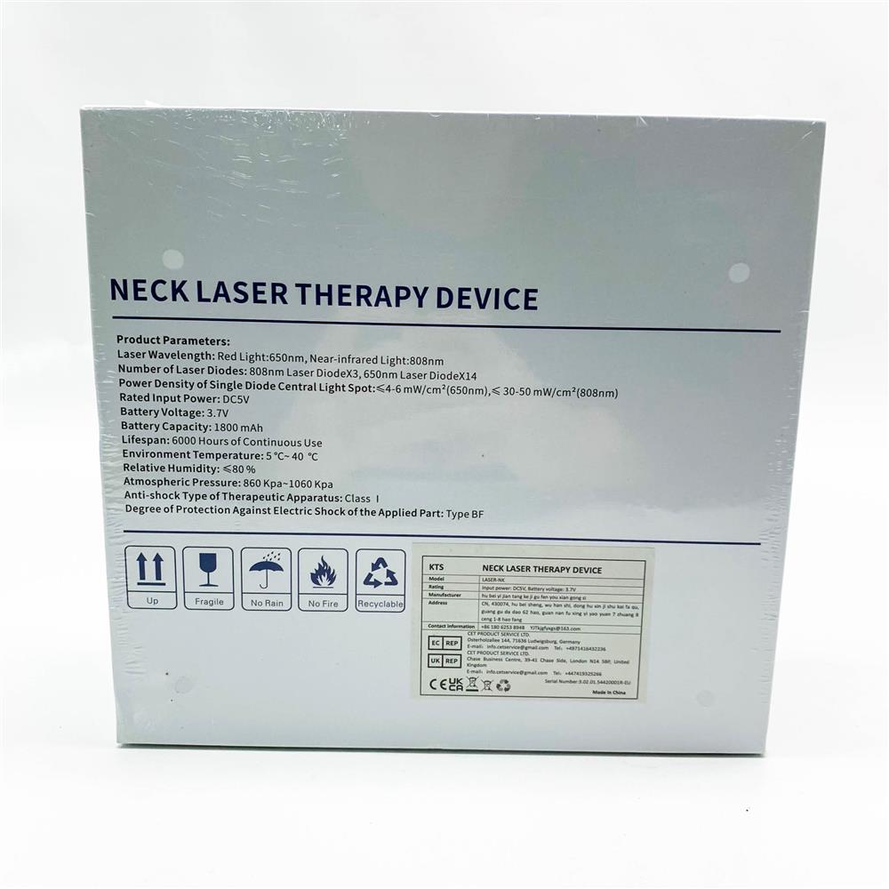 iKeener Neck Massager Nackenmassagegerät Rotlicht-Therapie für Nackenschmerzen-Linderung 650nm Rot & 808nm Infrarot-Licht-Therapie-Behandlung für Gelenkschmerzen