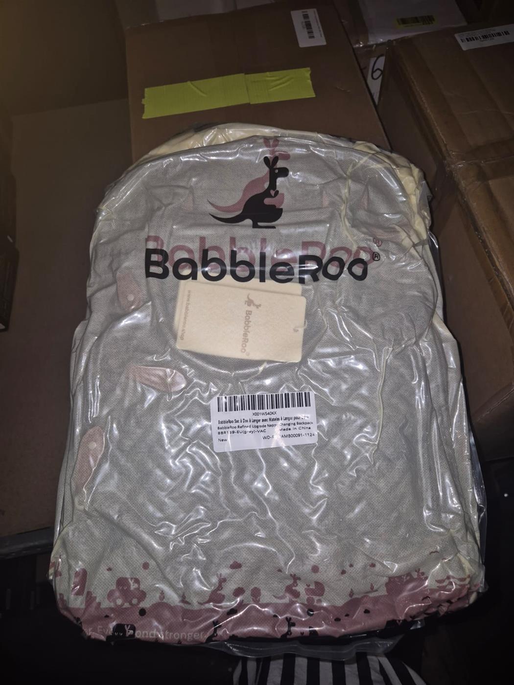 BabbleRoo Wickelrucksack, Multifunktional, Große Kapazität, inkl. Wickelauflage & Schnullerhalter