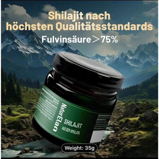 NaturElan Shilajit, 35g, reines Himalaya Shilajit-Harz, hochkonzentriert, ohne Zusätze