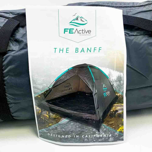 FE Active Zelt für 2 Personen - Wasserdicht, Aluminiumstangen, Doppellagiges Anti-Rip Material, 2,4kg, ideal für Camping, Rucksackurlaub, Wandern und Radtouren