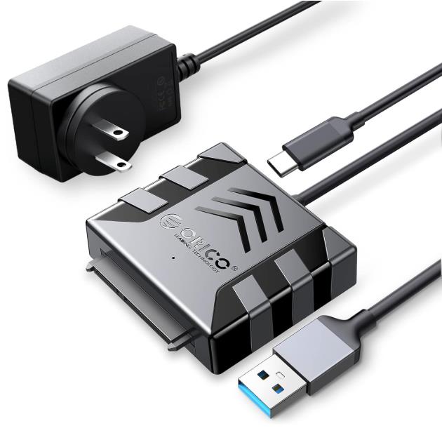 ORICO S1-3AD-3 SATA Cable Adapter USB 3.0 to SATA III for 3.5 inch HDD/SSD with UASP Support 12V2A Adapter and 30cm Cable